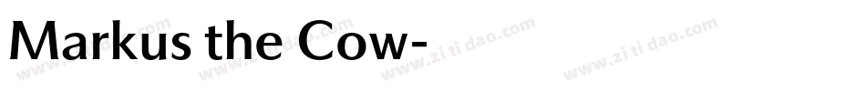 Markus the Cow字体转换